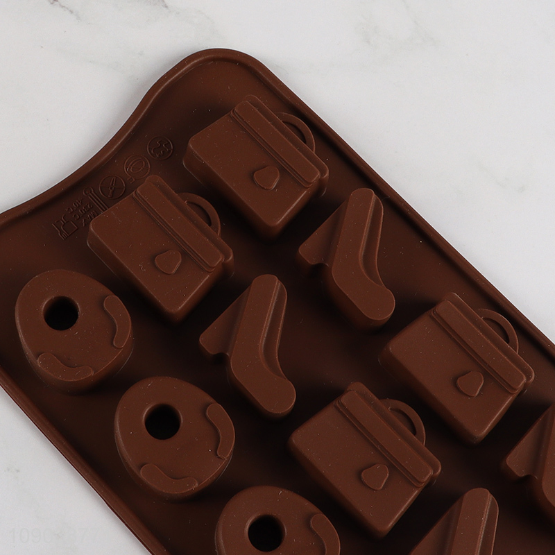 China Imports 15-Cavity Silicone Chocolate Molds Silicone Molds for Candy