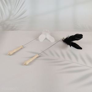 Online Wholesale Cat Wand Toy Interactive Cat Feather Toy with Bell