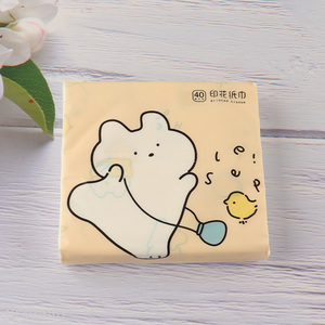 Hot products cartoon printed skin-friendly wood pulp tissue facial tissue