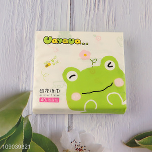 Best sale printed skin-friendly wood pulp tissue facial tissue napkin