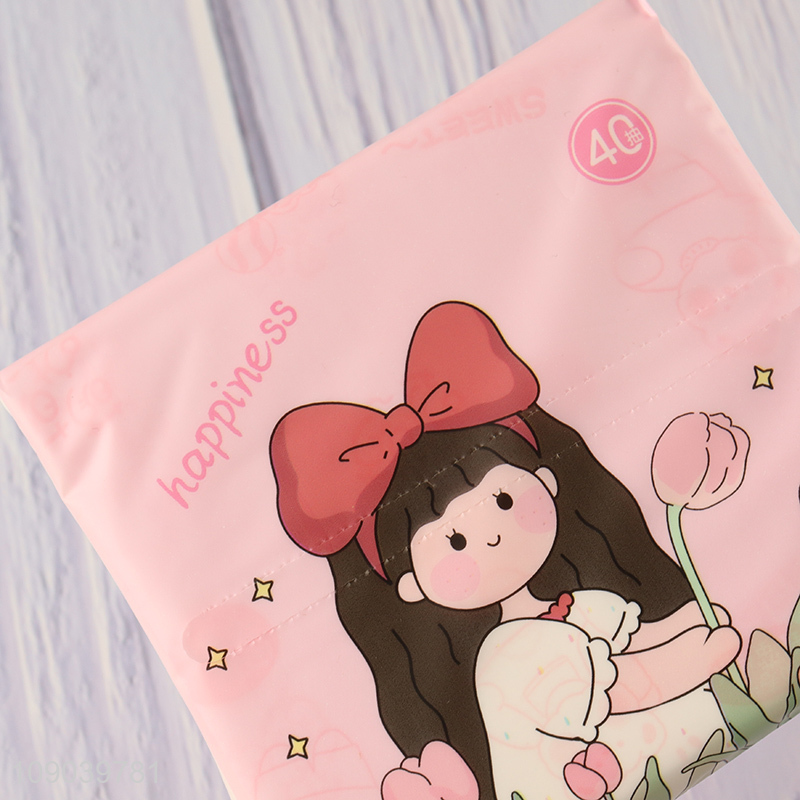 China wholesale cartoon printed skin-friendly wood pulp tissue facial tissue