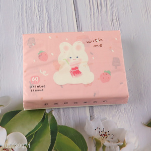 China products 3ply printed skin-friendly wood pulp tissue facial tissue