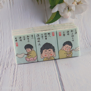 Online wholesale portable printed handkerchief tissue facial tissue