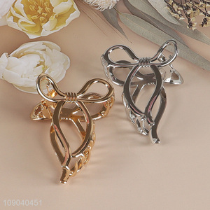 Good Quality Metal Bow Hair Claw Clips Fashionable Metal Hair Jaw Clips