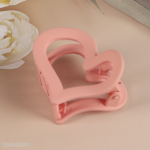 New Product Plastic Heart Hair Claw Clips Hair Clamps Hair Accessories