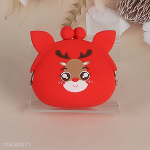 Online Wholesale Cartoon Animal Silicone Coin Purse Change Bag for Kids