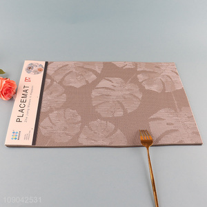 Good quality rectangle pvc dinner mat tabletop decoration place mat