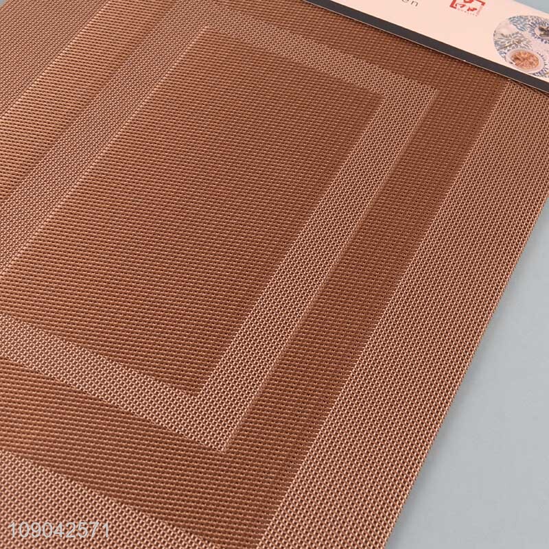 Hot products anti-slip rectangle home restaurant place mat dining mat for sale