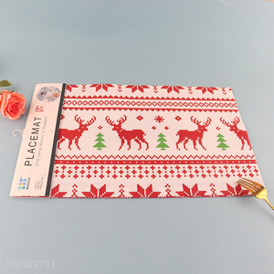 Good quality Christmas series tabletop decoration pvc place mat dinner mat