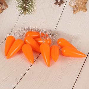 Good Quality 10LED Carrot String Lights Battery Operated Easter String Lights