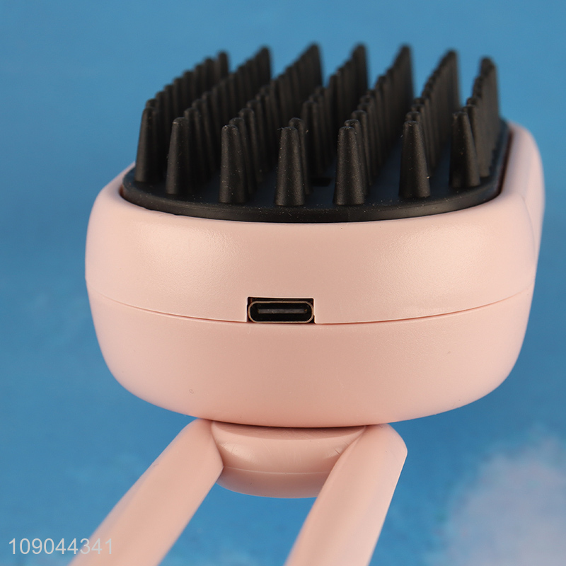 Popular products electric spray handle massage brush pet hair removal comb