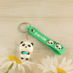 China factory portable cartoon panda pendant cute keychain for gifts