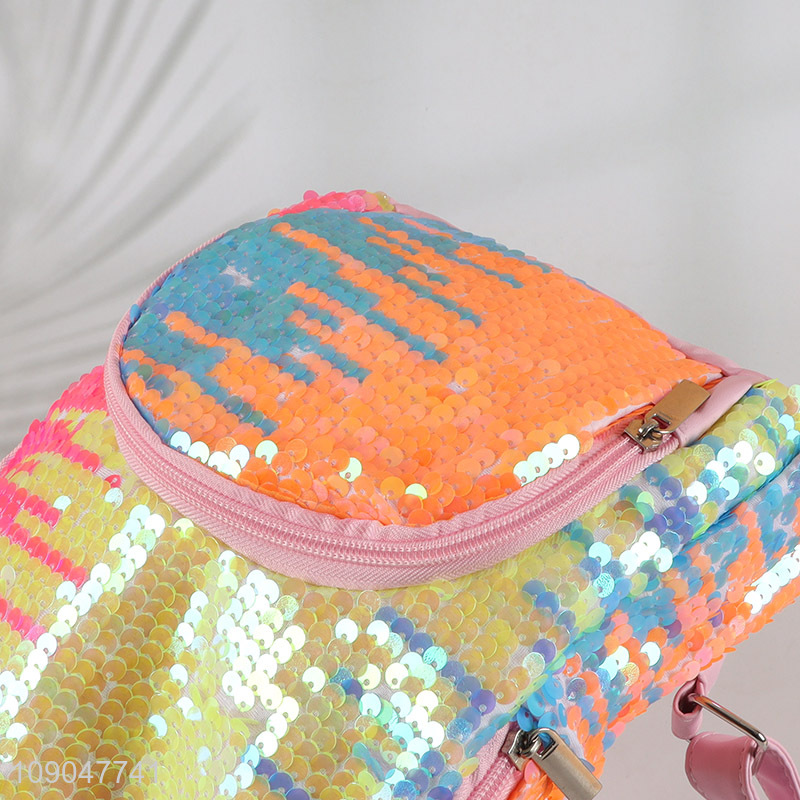 High Quality Sequin Backpack Glitter Bookbag School Bag Fashion Daypack