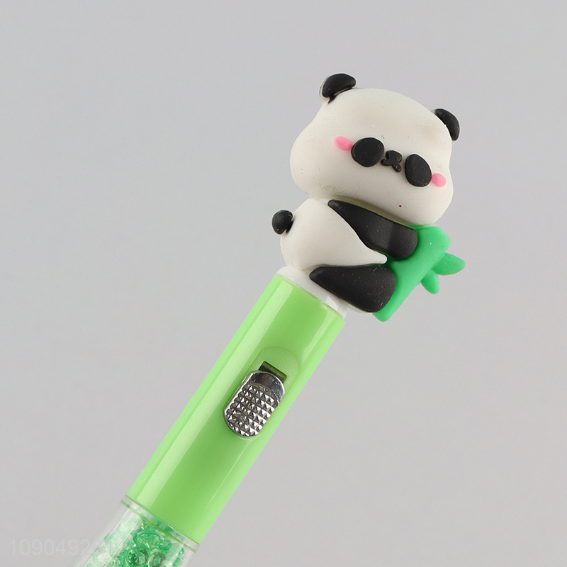 Factory supply panda shape school kids writing pen ballpoint pen