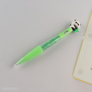 Factory supply panda shape school kids writing pen ballpoint pen