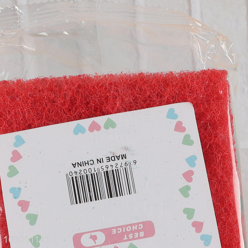 Promotional 2 Pieces Non-Scratch Scouring Pads for Oven Barbecue Grill