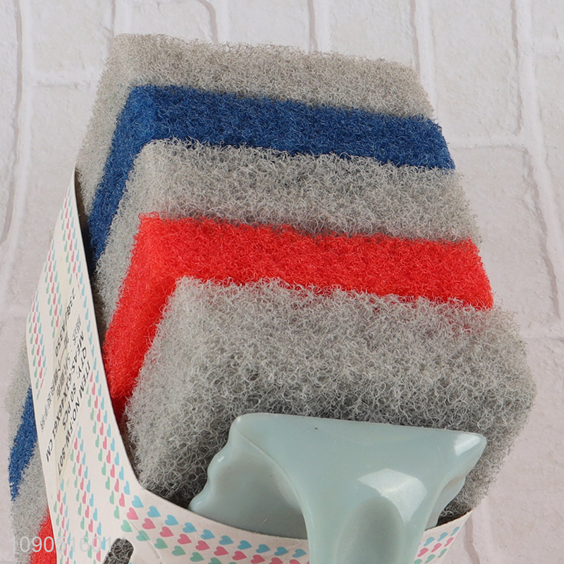 Factory Price 5 Pieces Non-Scratch Scouring Pads Dish Scrubber for Kitchen