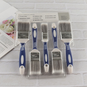 Online Wholesale 1 1.5 2 Inch PBT Bristle Plastic Handle Paint Brush Set