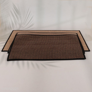 Good sale home kitchen rectangle linen floor mat door mat wholesale