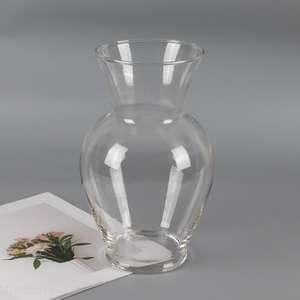 Good quality clear glass home decor flower vase hydroponic vase