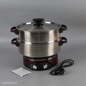 Good sale professional home kitchen non-stick multi-layer electric hot pot electric cooker