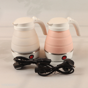 Yiwu market portable travel folding multicolor electric water kettle