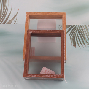 China Imports Plastic Shadow Box Picture Frame Memory Box Display Case for Flower