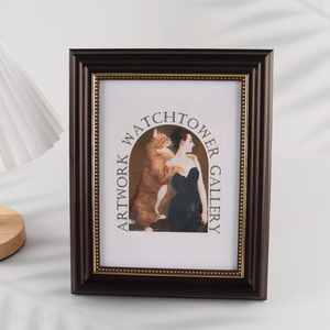 Wholesale 8X10 Inch Resin Picture Frame Tabletop Display, Horizontal or Vertical Wall Mounting