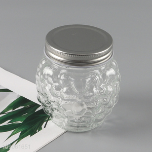 Hot selling home kitchen clear glass sealed jar storage jar with lid