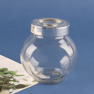 New Arrival Clear Glass Food Storage Jar with Screw-On Airtight Lid