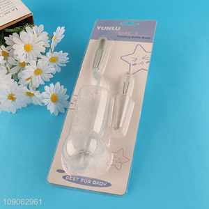 High Quality 2Pcs Baby Bottle Cleaner Brush Set for Baby Bottles & Nipples