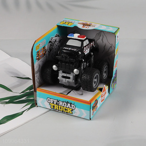 Online wholesale off road friction power gear truck toys for children