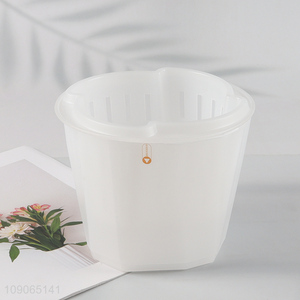 Online wholesale transparent water storage basin flower pot for home decor