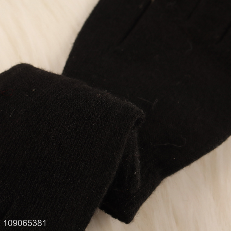 Factory Price Kids Winter Gloves Stretchy Knitted Gloves Sports Gloves