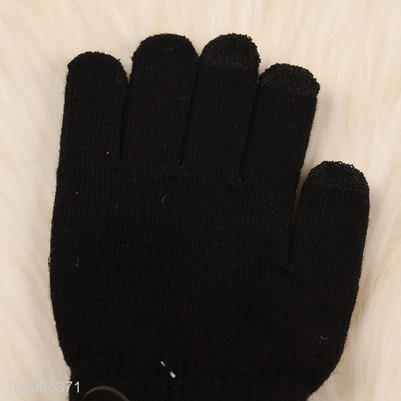 New Product Kids Boys Winter Gloves Soft Elastic Warm Knitted Gloves