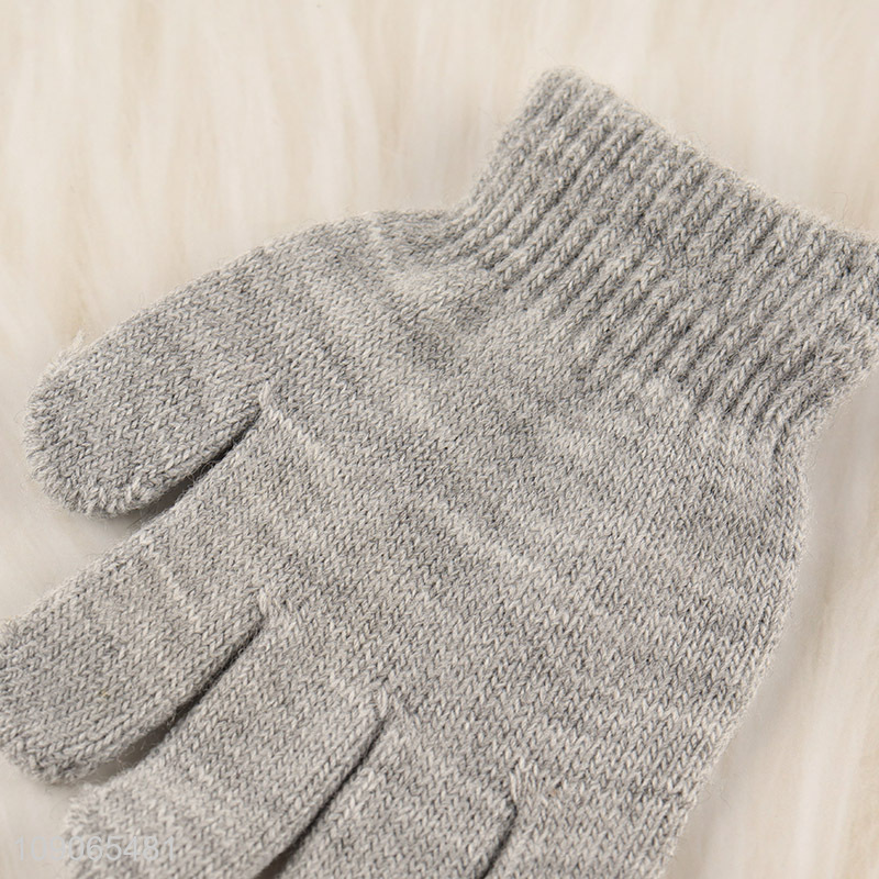 Online Wholesale Winter Warm Gloves Sequin Knitted Gloves for Kids Girls