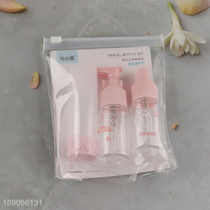 Hot Sale 3PCS Leakproof Travel Bottle Set Toiletry Containers Set