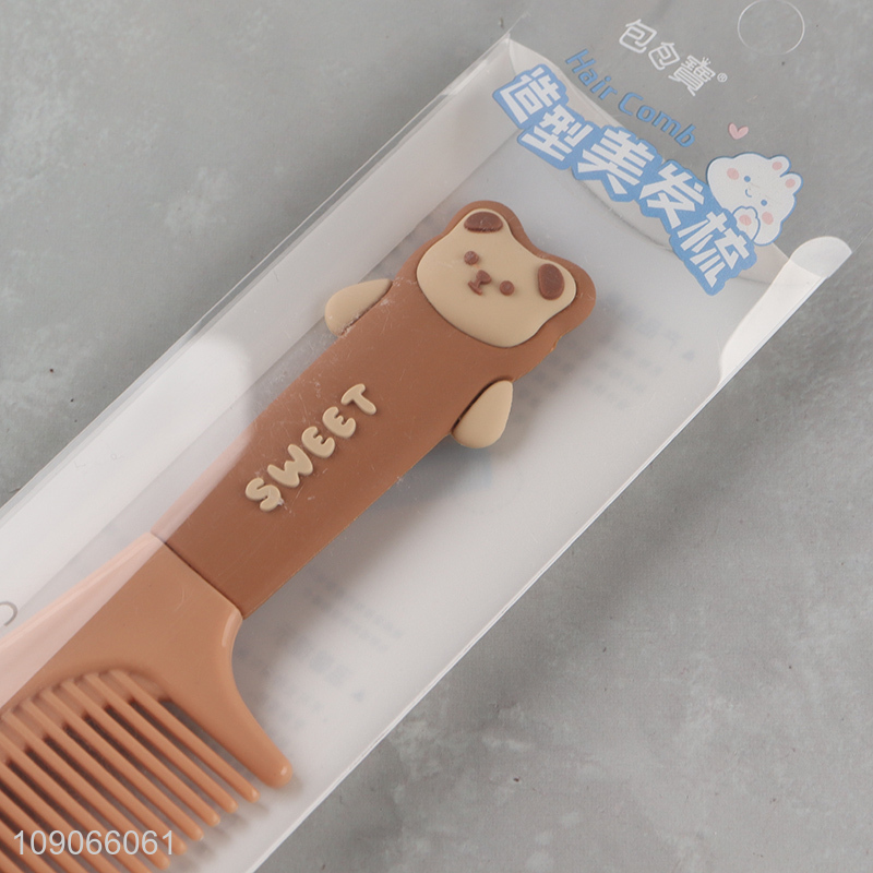 China Imports Cute Plastic Comb Fine Toothed Hair Brush