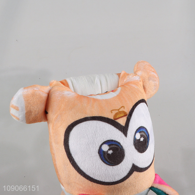 Hot selling cartoon children reversible plush toy for gifts