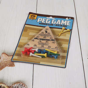 Factory price wooden peg board games educational games for sale