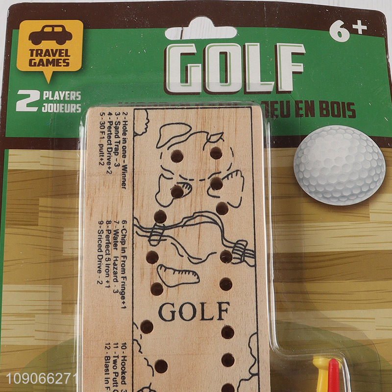 Latest products portable travel games 2players golf board games for sale