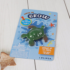 Hot selling sea turtle shape tpr water growing toys