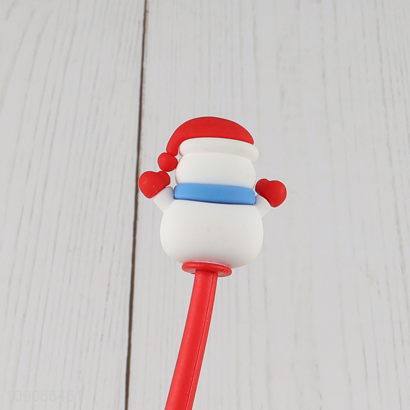 New product snowman shape writing pen stationery gel pen for school office