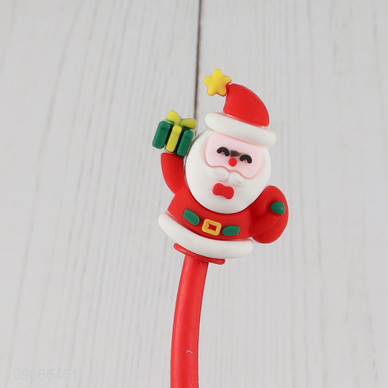 Hot products Santa Claus shape school kids stationery gel pen for sale