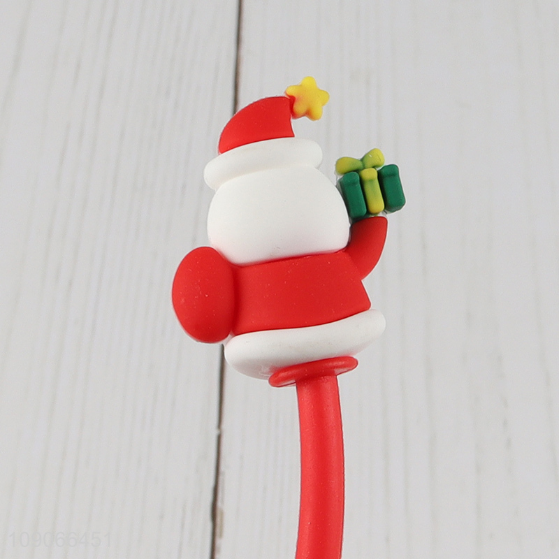 Hot products Santa Claus shape school kids stationery gel pen for sale