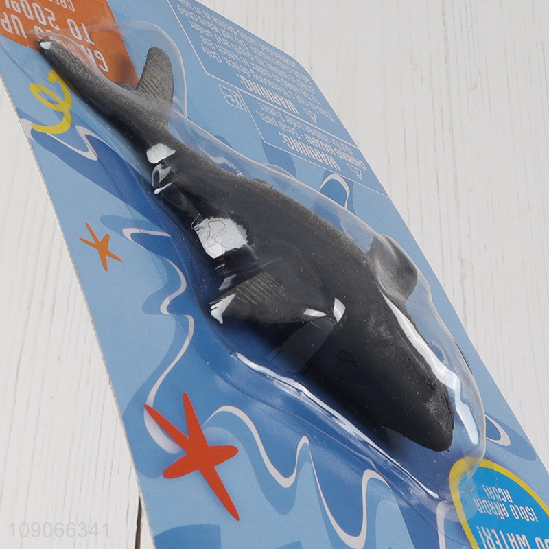 New arrival shark shape tpr creative water growing toys for sale