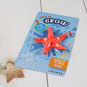 Good selling starfish shape tpr water growing toys for kids