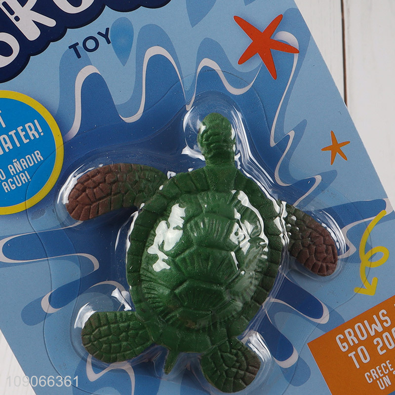 Hot selling sea turtle shape tpr water growing toys