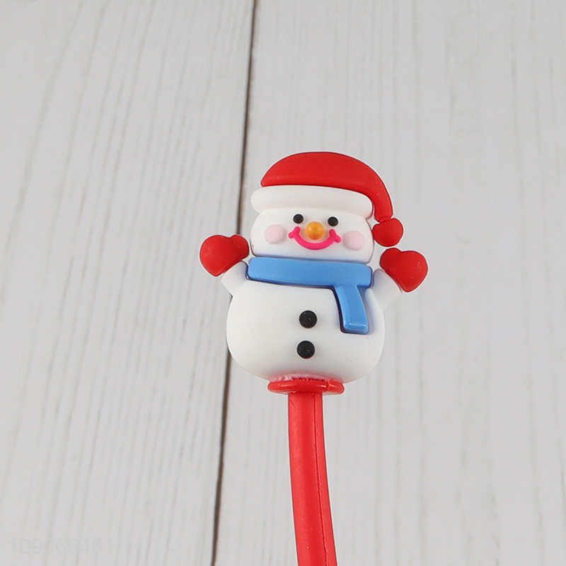 New product snowman shape writing pen stationery gel pen for school office