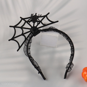 Good Quality Halloween Spider Web Headbands Halloween Hair Hoops